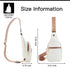 Unisex Trendy Crossbody Fashion Shoulder Sling Bag / Backpack  Bone White